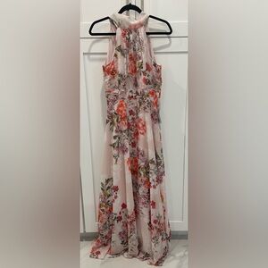 NWT. Eliza J Halter Neck Maxi Dress size 6